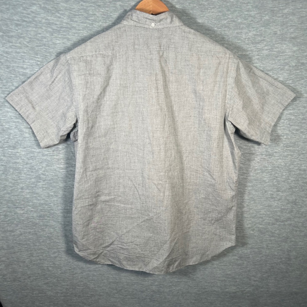 Taylor Stitch Shirt Mens 46 XXL Gray Short Sleeve Cotton Button Down Made USA - Picture 3 of 7